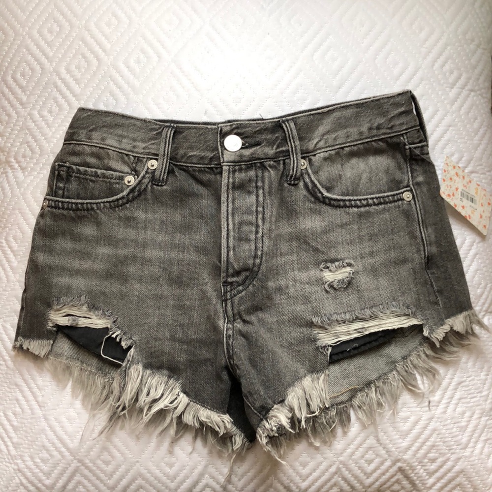 NWT free people jean shorts
